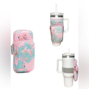 Pink iPhone carrier Bag for tumbler